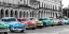 Picture of CARS PARKED IN LINE, HAVANA, CUBA