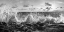 Picture of WAVES CRASHING, POINT REYES, CALIFORNIA (DETAIL, BW)