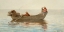 Picture of THREE BOYS IN A DORY WITH LOBSTER POTS