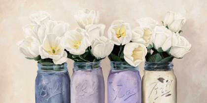Picture of TULIPS IN MASON JARS- DETAIL