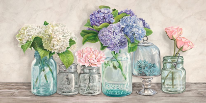 Picture of FLOWERS IN MASON JARS