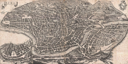 Picture of PANORAMIC VIEW OF ROME, 1640