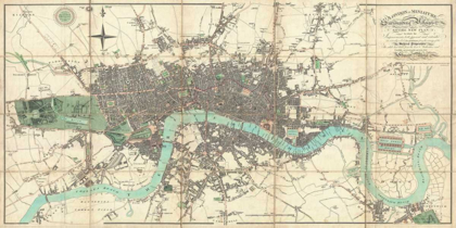 Picture of MAP OF LONDON 1806
