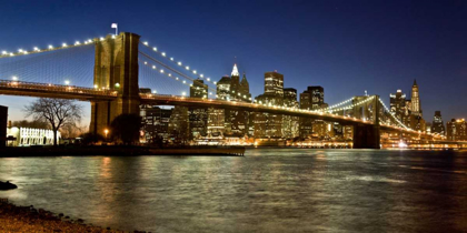 Picture of PANORAMIC VIEW OF LOWER MANHATTAN AT DUSK, NYC