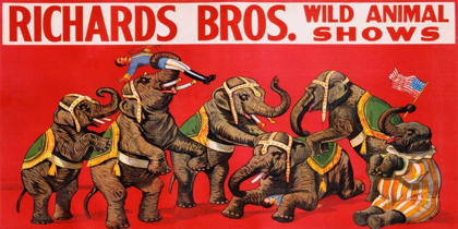 Picture of RICHARDS BROS. WILD ANIMAL SHOWS CA. 1925