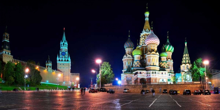 Picture of RED SQUARE AT NIGHT MOSCOW