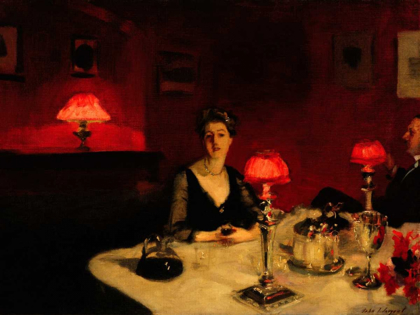 Picture of A DINNER TABLE AT NIGHT