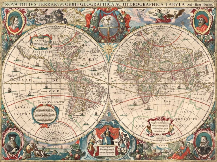 Picture of NOVA TOTIUS TERRARUM ORBIS GEOGRAPHICA AC HYDROGRAPHICA TABULA