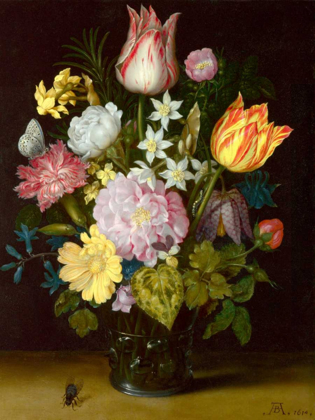 Picture of FLOWERS IN A GLASS VASE