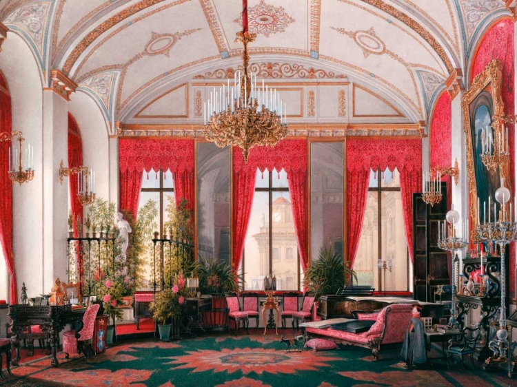 Picture of INTERIORS OF THE WINTER PALACE: THE RASPBERRY STUDY