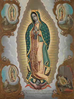 Picture of THE VIRGIN OF GUADALUPE WITH THE FOUR APPARITIONS