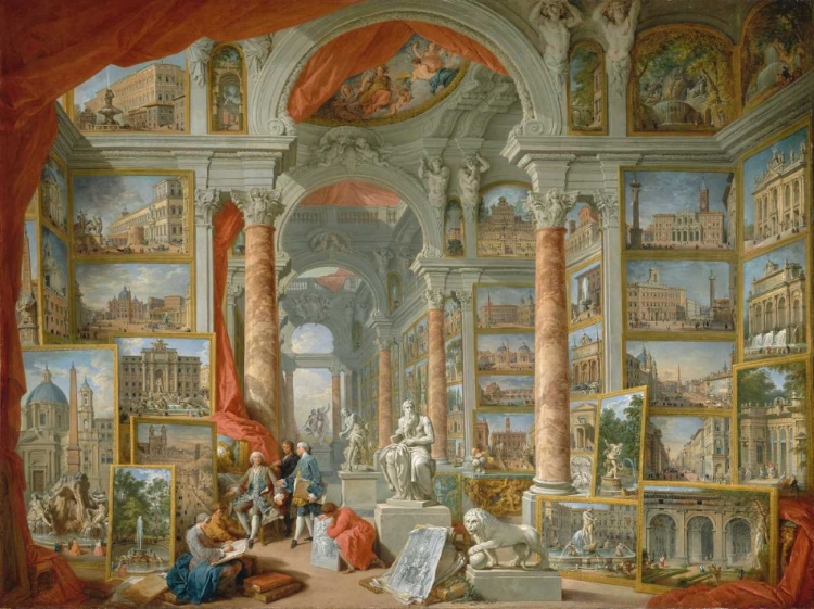 Picture of GALLERIA CON VEDUTE DI ROMA ANTICA