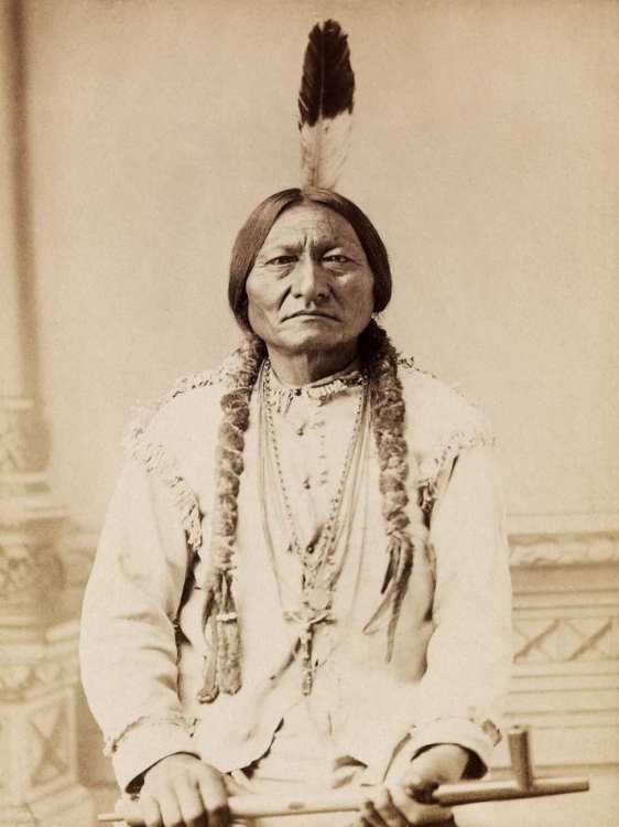 Picture of SITTING BULL- LAKOTA- 1885