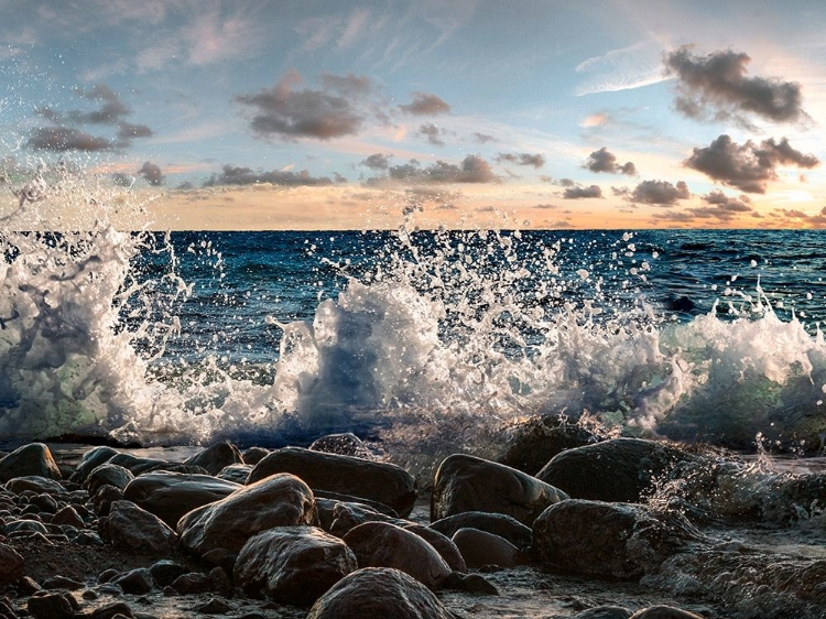 Picture of WAVES CRASHING, POINT REYES, CALIFORNIA