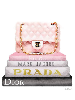 Picture of BOOK STACK PINK BAG