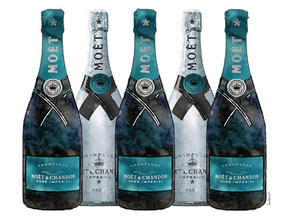 Picture of CHAMPANGE 5 TEAL AND SILVER