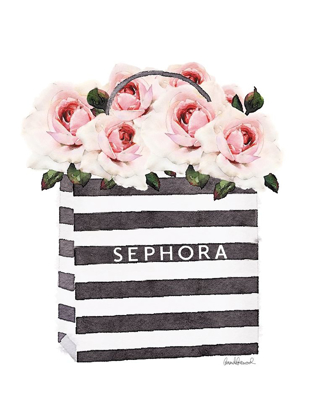 Picture of BAG WITH PINK ROSE