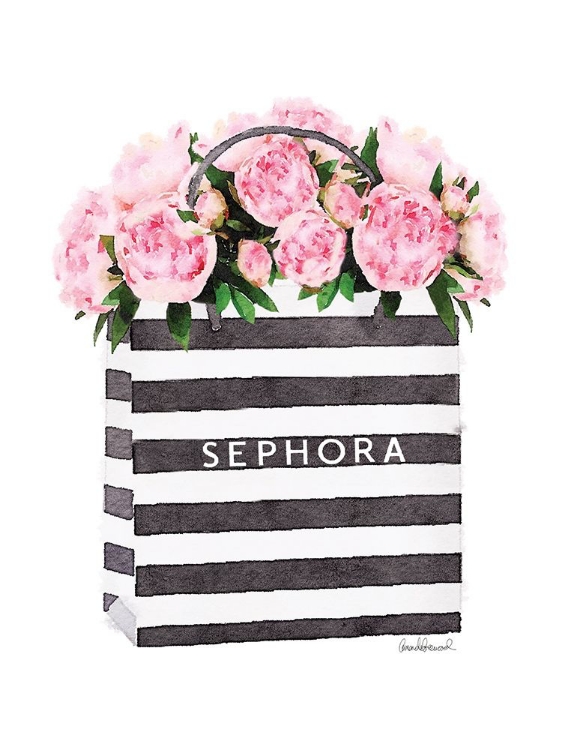 Picture of BAG WITH SOFT PINK PEONY