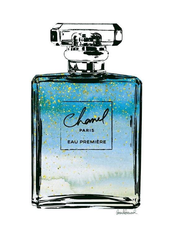 Picture of PERFUME IN BLUE OMBRE GLITTER