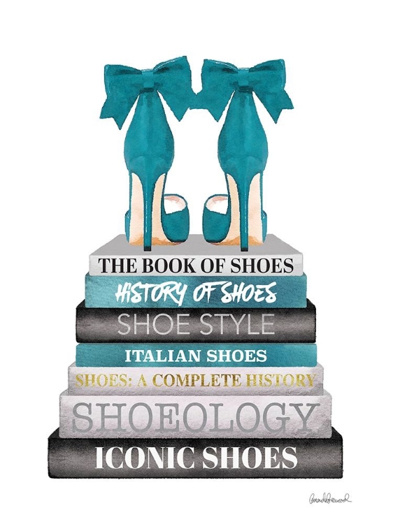 Picture of TEAL BOOKSTACK SHOE