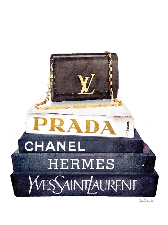 Picture of BOOK STACK BLACK CLUTCH
