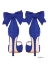Picture of NAVY BOW SHOES