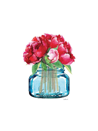 Picture of SHORT BLUE JAR PEONY