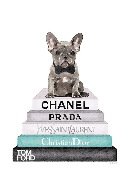 Picture of TEAL FRENCHIE BOOKSTACK