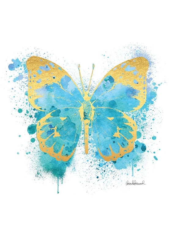 Picture of BUTTERFLY GOLD AND BLUE