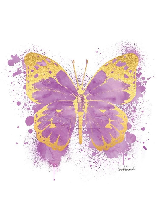 Picture of BUTTERFLY GOLD AND PURPLE