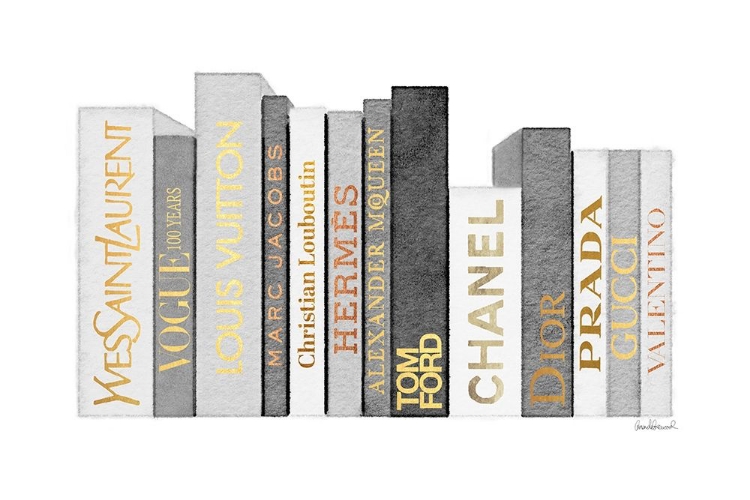 Picture of GREY AND GOLD BOOKS