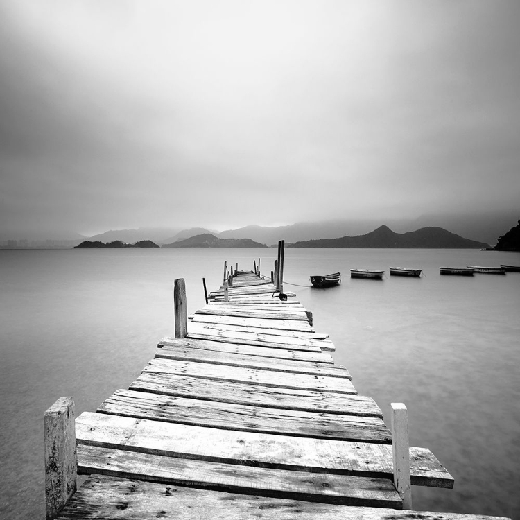 Picture of PIER AT THE AUTUMN RIVER