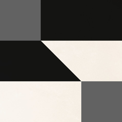 Picture of GEOMETRIC ABSTRACT BLACK AND GREY