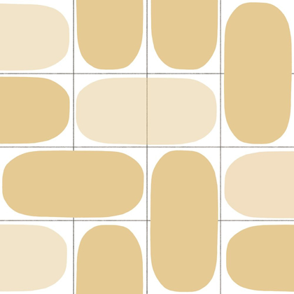 Picture of GEOMETRIC OVAL ABSTRACT,TAN