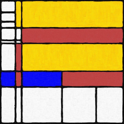 Picture of ABSTRACT MODERN IN MONDRIAN STYLE