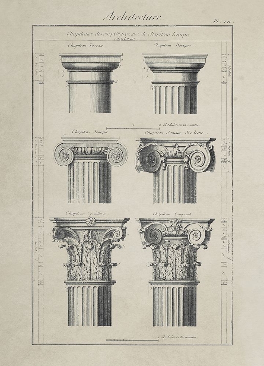 Picture of GREEK COLUMN COMPARISONS