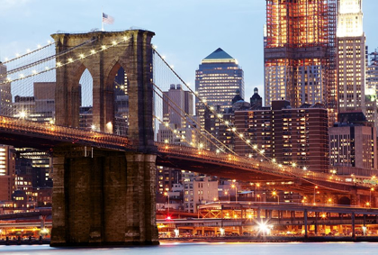 Picture of BROOKLYN BRIDGE IN LIGHTS