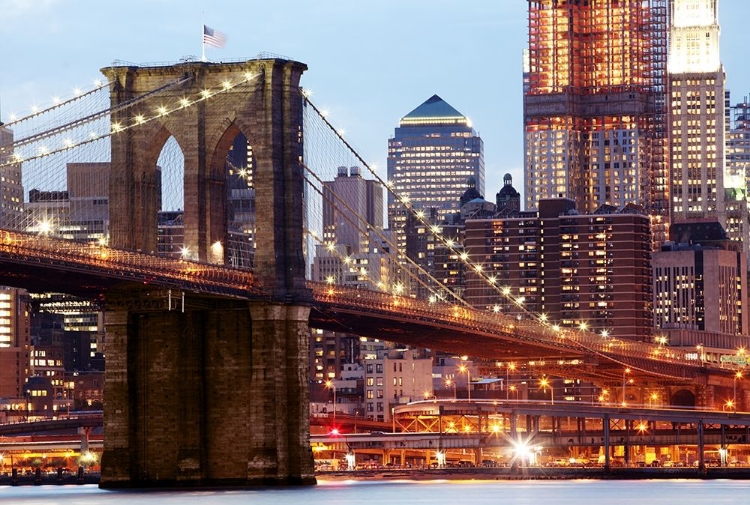 Picture of BROOKLYN BRIDGE IN LIGHTS