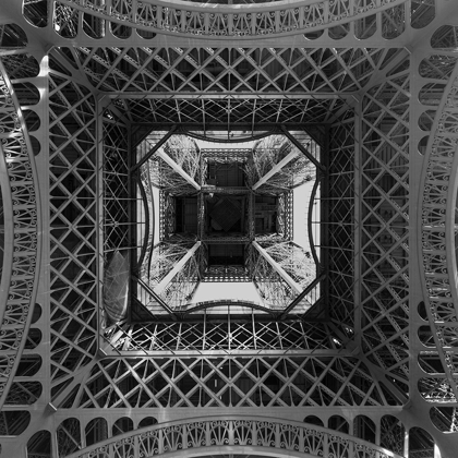 Picture of LOOKING UP INSIDE THE EIFFEL TOWER
