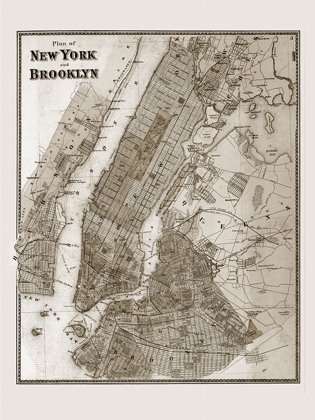Picture of THE PLAN OF NEW YORK AND BROOKLYN, 1867
