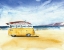 Picture of YELLOW MINIVAN WITH SURFBOARDS