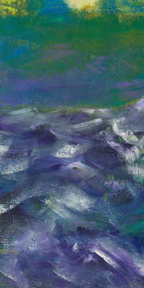 Picture of PURPLE LILAC GREEN SEA ABSTRACT 