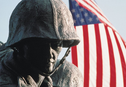 Picture of MARINE AND FLAG