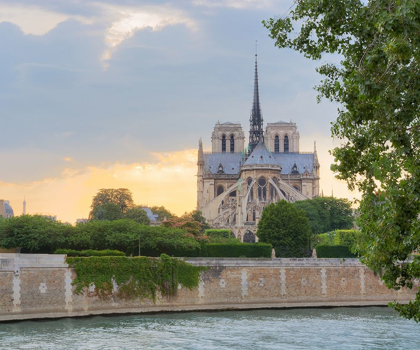 Picture of NOTRE DAME - VIEW FROM THE SEINE