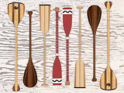 Picture of CANOE, PADDLES AND OAR