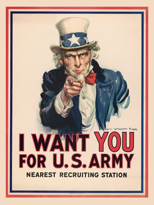 Picture of UNCLE SAM, I WANT YOU FOR THE U.S. ARMY, 1917