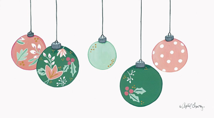 Picture of FLORAL CHRISTMAS ORNAMENTS