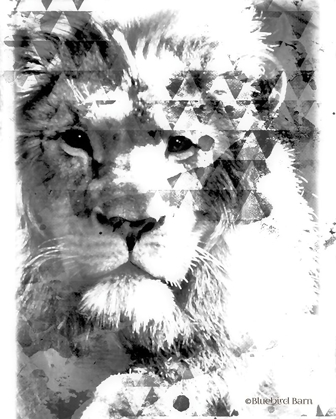 Picture of MODERN BLACK & WHITE LION