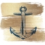 Picture of BRUSHED GOLD ANCHOR