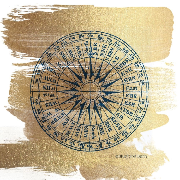 Picture of BRUSHED GOLD COMPASS